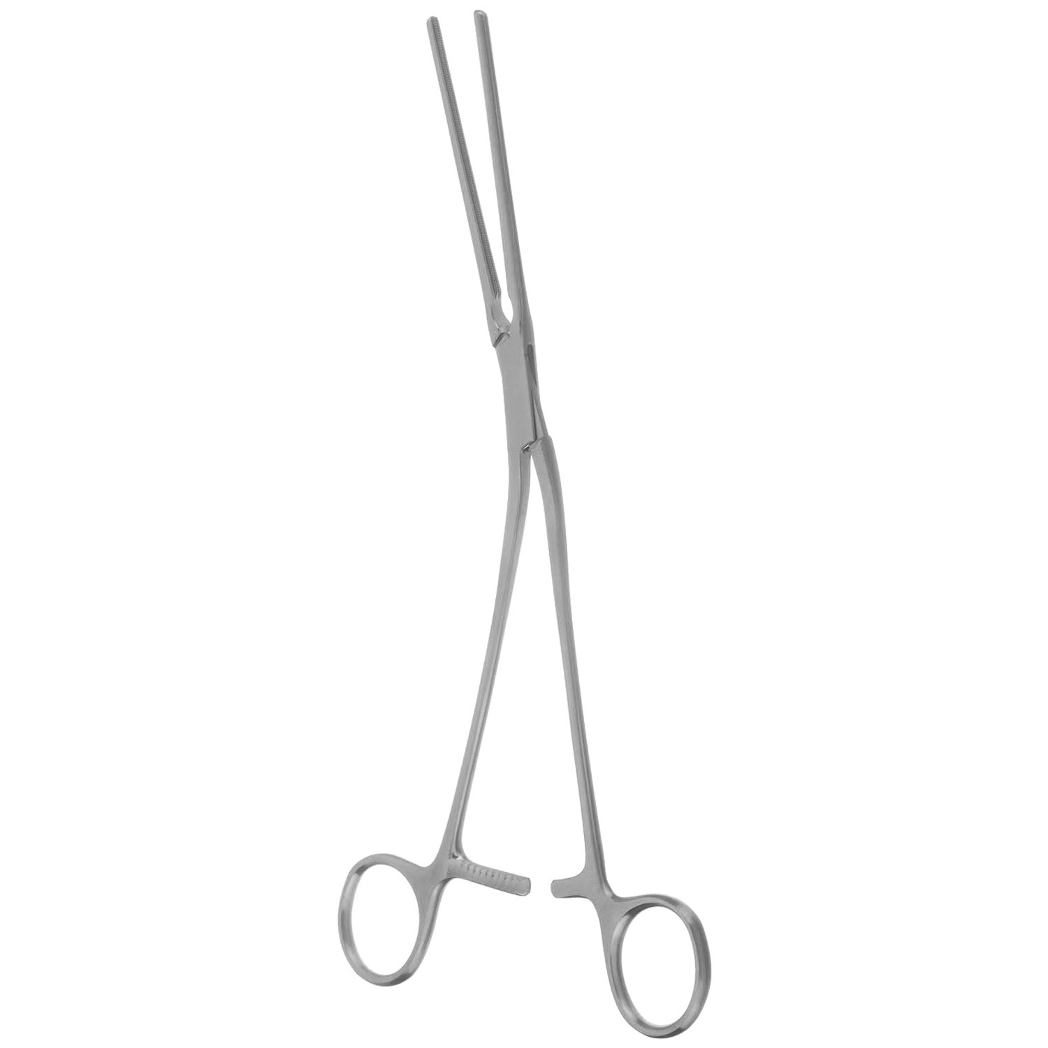 Glover Coarctation Clamp, Debakey Jaws, Straight Jaws, Angled Shanks, 5.5 Cm Jaws, 8 3/4" (22.0 Cm)